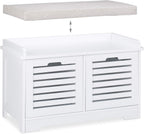Storage Bench 2 Drawers Soft Cushion Hallway Furniture