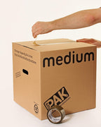 Storage Boxes Archive Cardboard with Handles 64 Litres