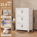 Storage Boxes with Lid 3x60L Tier Plastic Box