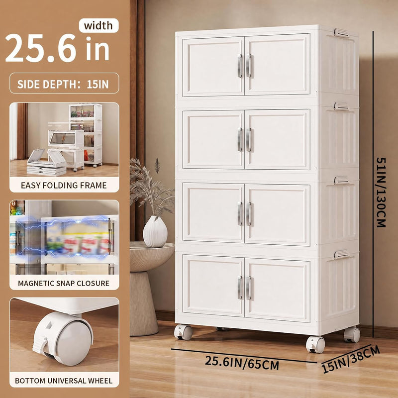Storage Boxes with Lid 3x60L Tier Plastic Box