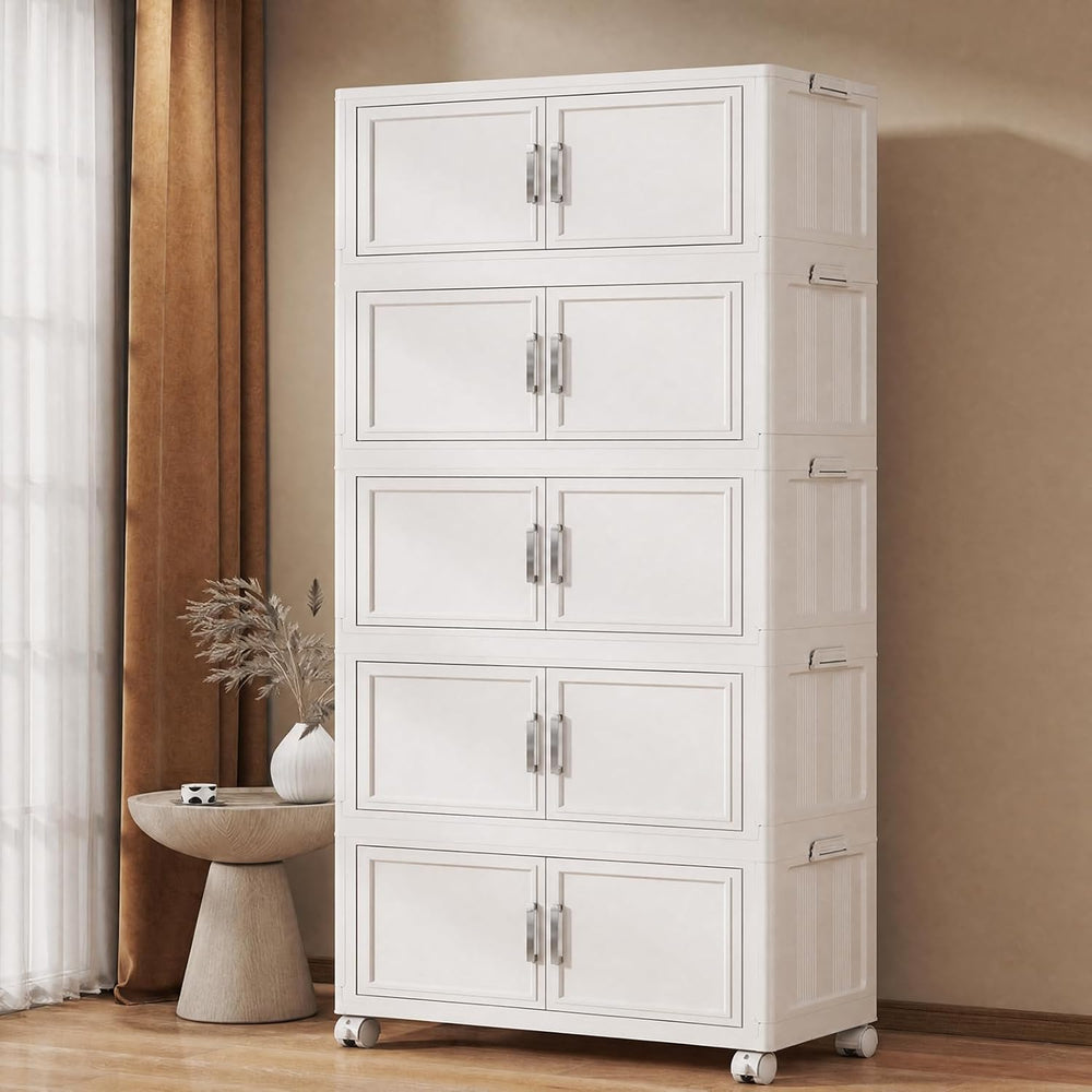 Storage Boxes with Lid 80lx5 Tier Plastic Box