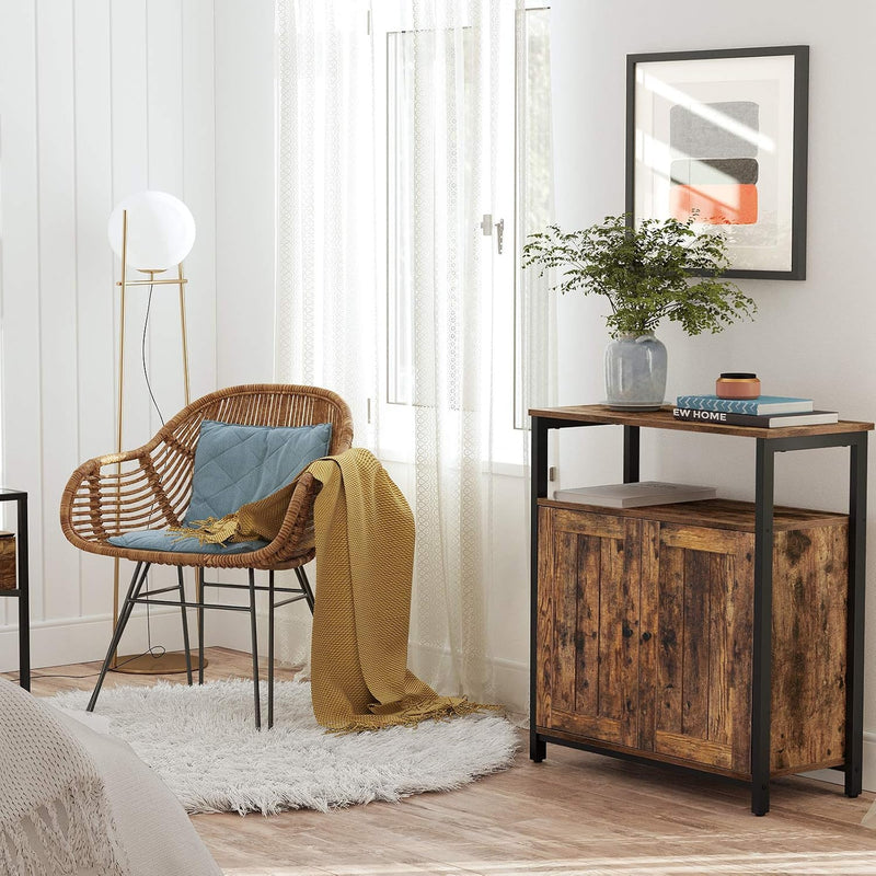 Storage Cabinet Adjustable Shelf Sliding Barn Door Steel