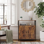 Storage Cabinet Adjustable Shelf Sliding Barn Door Steel