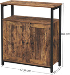 Storage Cabinet Adjustable Shelf Sliding Barn Door Steel