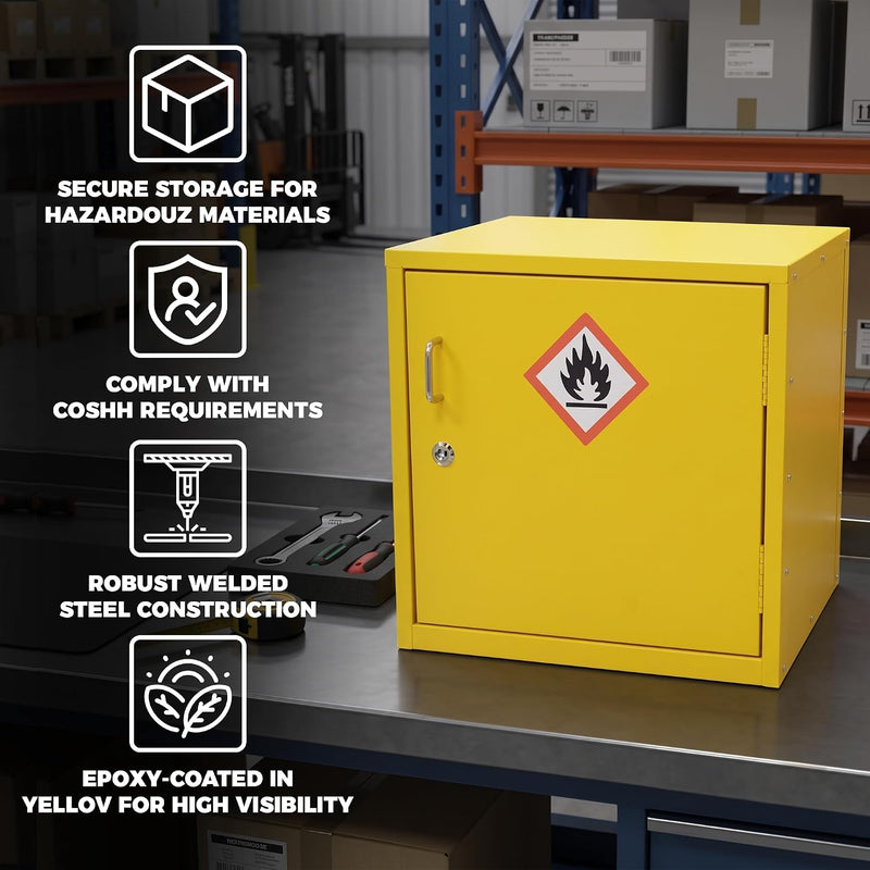 Storage Cabinet Fire Proof Flammable Industries Coshh Metal