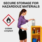 Storage Cabinet Fire Proof Flammable Industries Coshh Metal