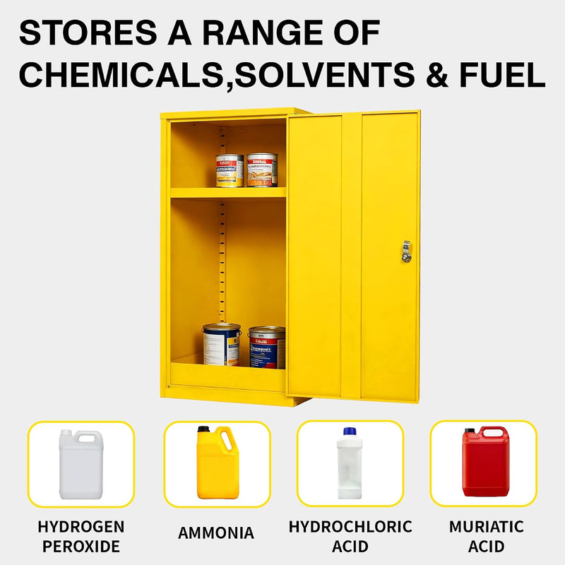 Storage Cabinet Fire Proof Flammable Industries Coshh Metal