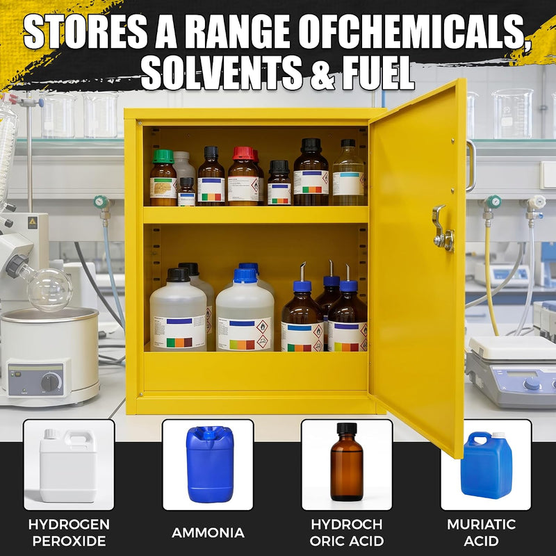Storage Cabinet Fire Proof Flammable Industries Coshh Metal