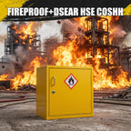 Storage Cabinet Fire Proof Flammable Industries Coshh Metal