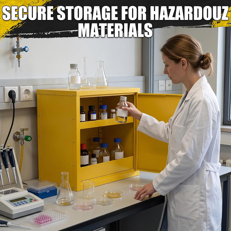Storage Cabinet Fire Proof Flammable Industries Coshh Metal