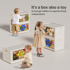 Storage Cabinet Kitchen Organiser 95L Plastic Bins