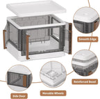 Storage Cabinet Kitchen Organiser 95L Plastic Bins