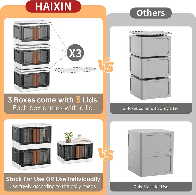 Storage Cabinet Kitchen Organiser 95L Plastic Bins