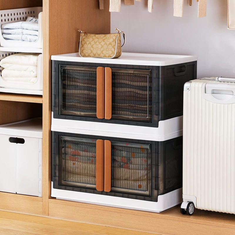 Storage Cabinet Kitchen Organiser 95L Plastic Bins