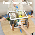 Storage Cabinet Kitchen Organiser 95L Plastic Bins