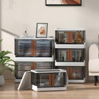 Storage Cabinet Kitchen Organiser 95L Plastic Bins