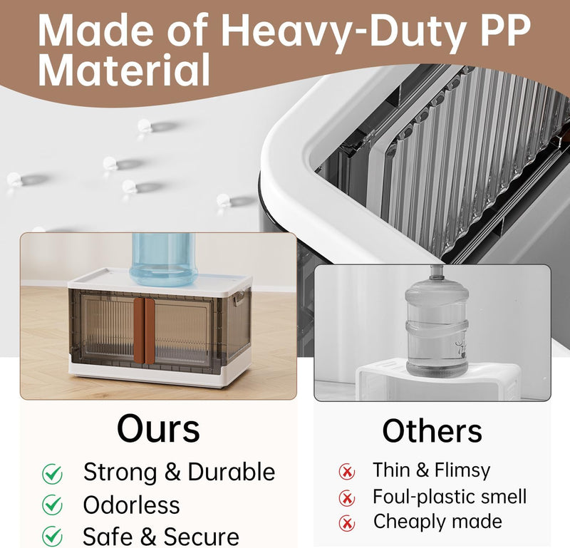 95L Large Plastic Stackable Storage Boxes with Lids