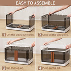 Storage Cabinet Kitchen Organiser 95L Plastic Bins