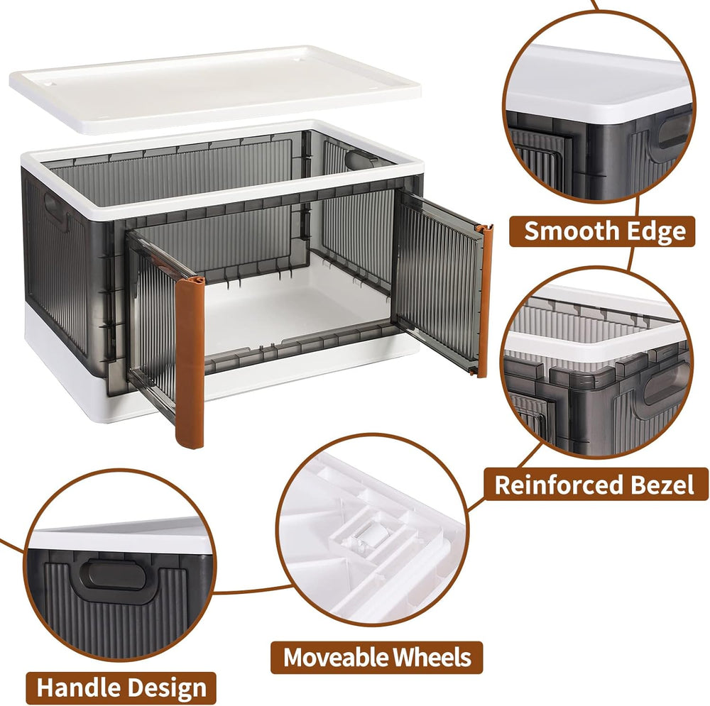 Storage Cabinet Kitchen Organiser 95L Plastic Bins