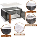 Storage Cabinet Kitchen Organiser 95L Plastic Bins