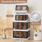 Storage Cabinet Kitchen Organiser 95L Plastic Bins