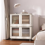 Storage Cabinet Kitchen Organiser 95L Plastic Bins