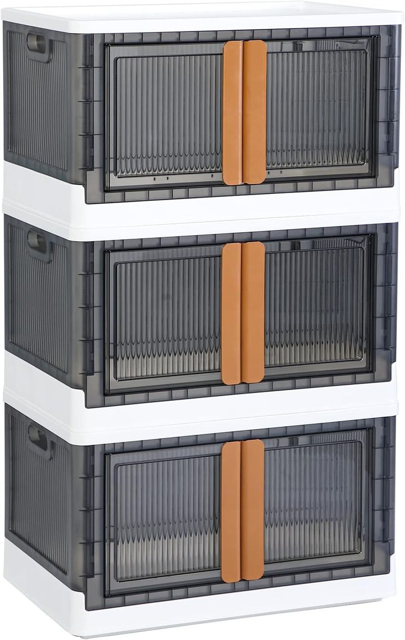 Storage Cabinet Kitchen Organiser 95L Plastic Bins