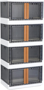 Storage Cabinet Kitchen Organiser 95L Plastic Bins