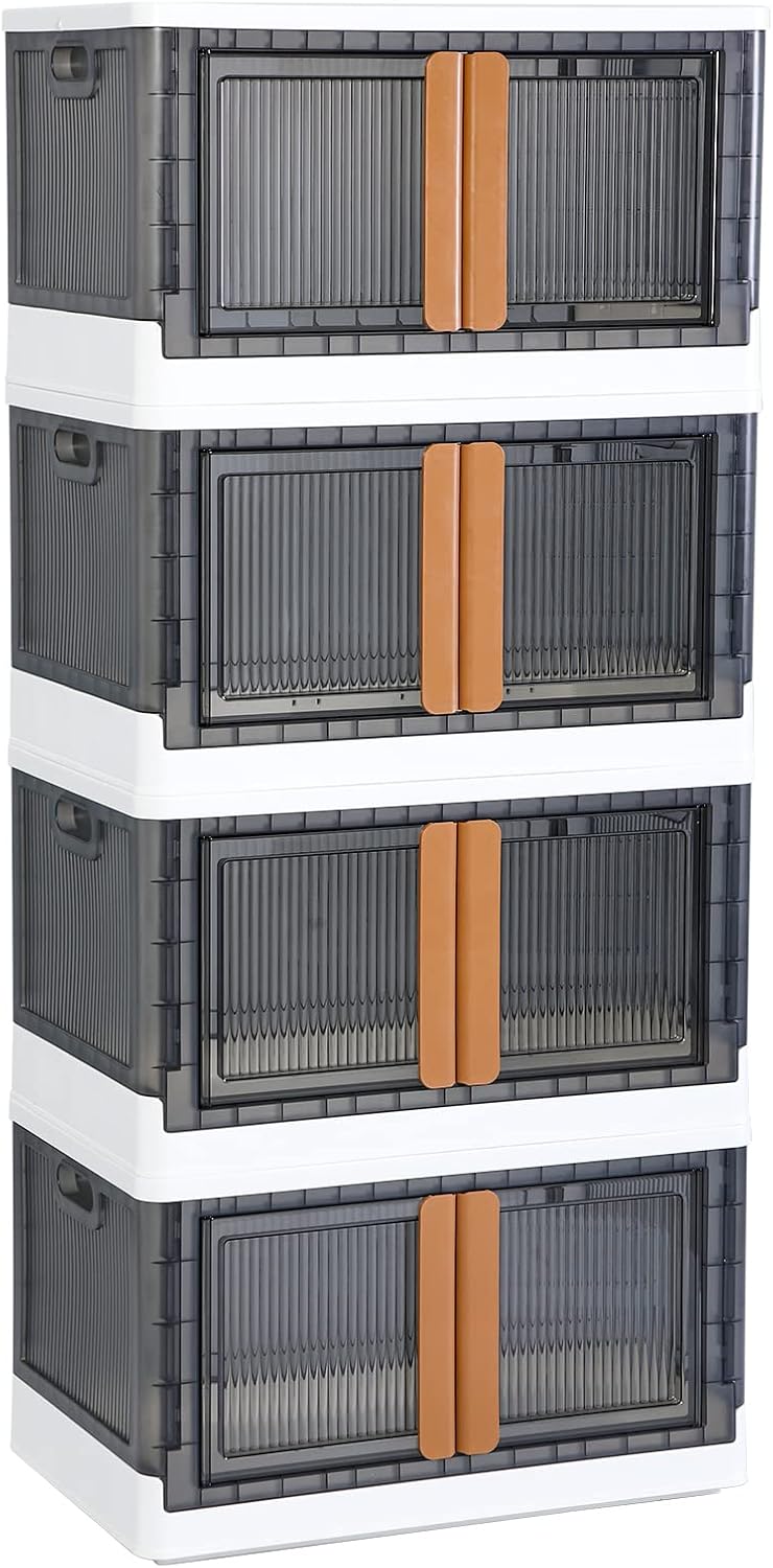 Storage Cabinet Kitchen Organiser 95L Plastic Bins