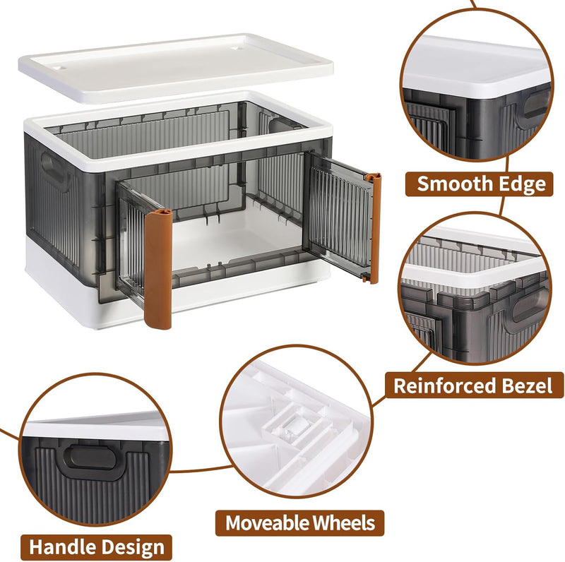 Storage Cabinet Kitchen Organiser 95L Plastic Bins