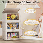 Storage Cabinet Kitchen Organiser 95L Plastic Bins