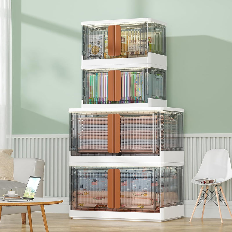 Storage Cabinet Kitchen Organiser 95L Plastic Bins
