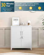 Storage Cabinet Metal Locking Garage Office with Adjustable