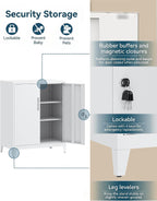 Storage Cabinet Metal Locking Garage Office with Adjustable