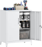 Storage Cabinet Metal Locking Garage Office with Adjustable