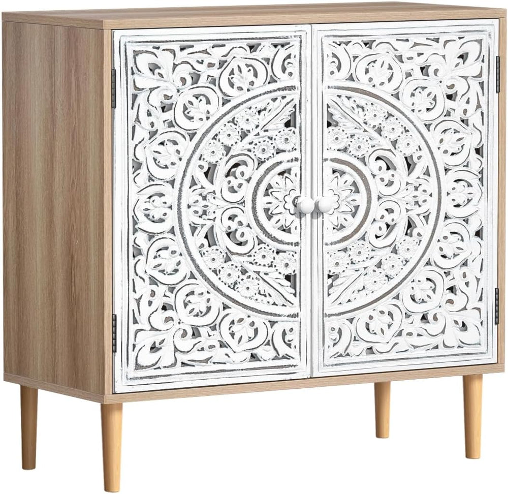 Storage Cabinet with 2 Doors Accent Wooden Sideboard