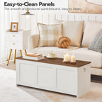 Storage Chest Wooden Bench Blanket Box Storages Trunk