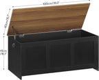 Storage Chest Wooden Bench Blanket Box Storages Trunk