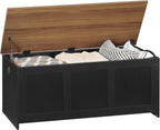 Storage Chest Wooden Bench Blanket Box Storages Trunk