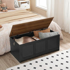 Storage Chest Wooden Bench Blanket Box Storages Trunk