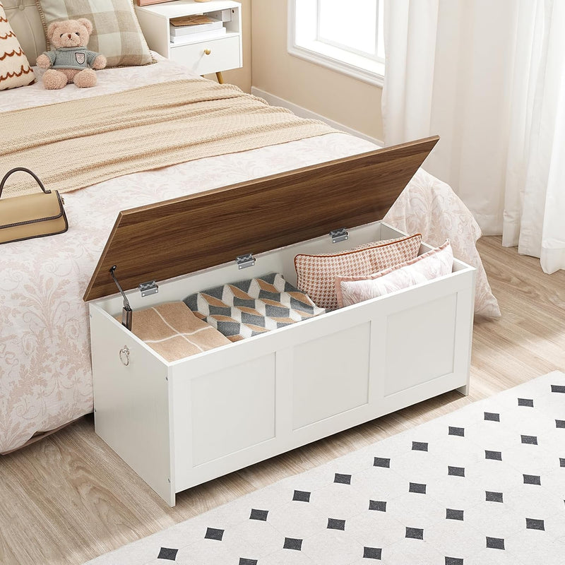 Storage Chest Wooden Bench Blanket Box Storages Trunk