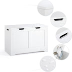 Storage Chest Wooden Box with Lid Large Capacity