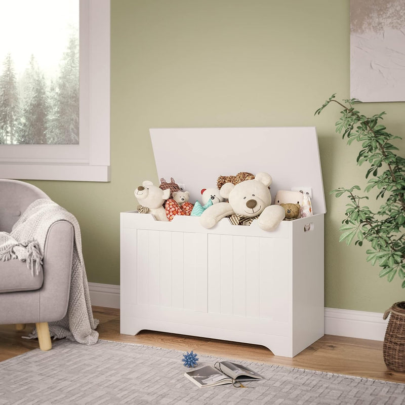Storage Chest Wooden Box with Lid Large Capacity