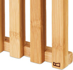 Storage Ottoman Designer Footstool with Box Narrow Bamboo