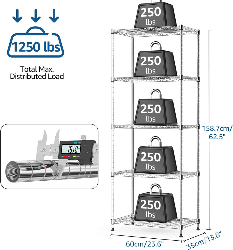 Storage Shelves 4 Tier