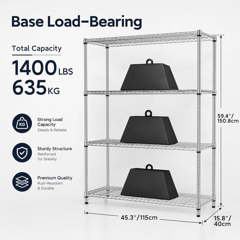 Storage Shelves 4 Tier