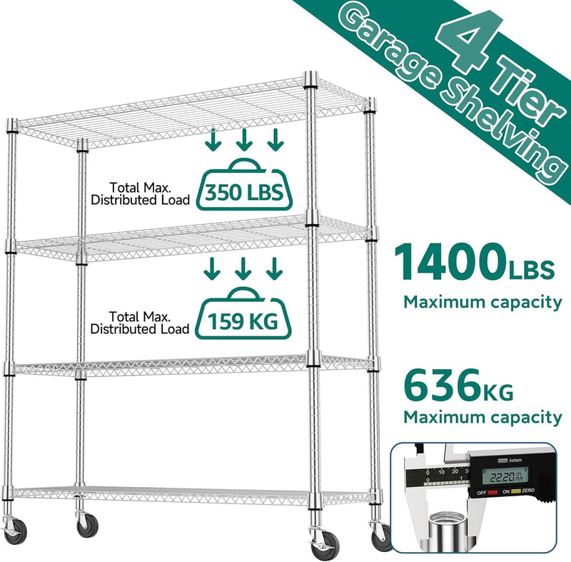 Storage Shelves 4 Tier