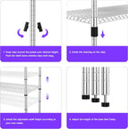 Storage Shelves 4 Tier