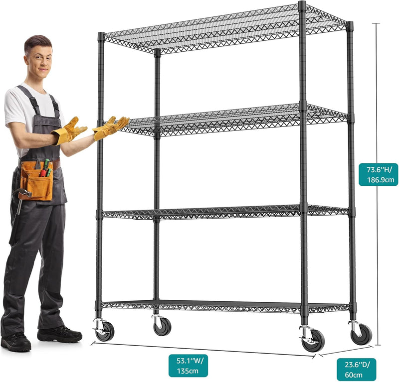 Storage Shelves 4 Tier