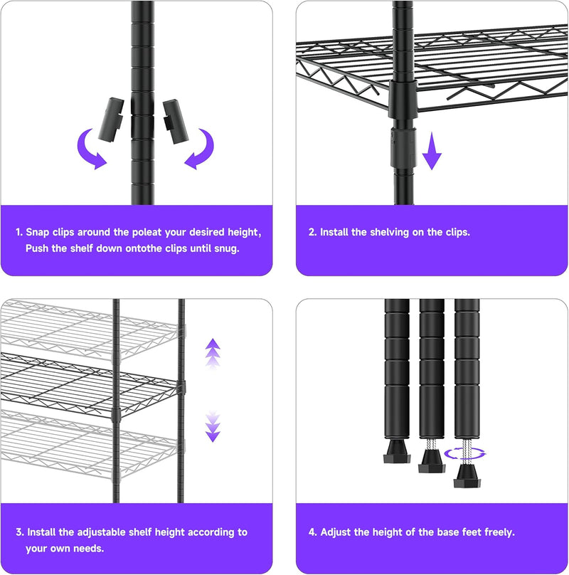 Storage Shelves 4 Tier